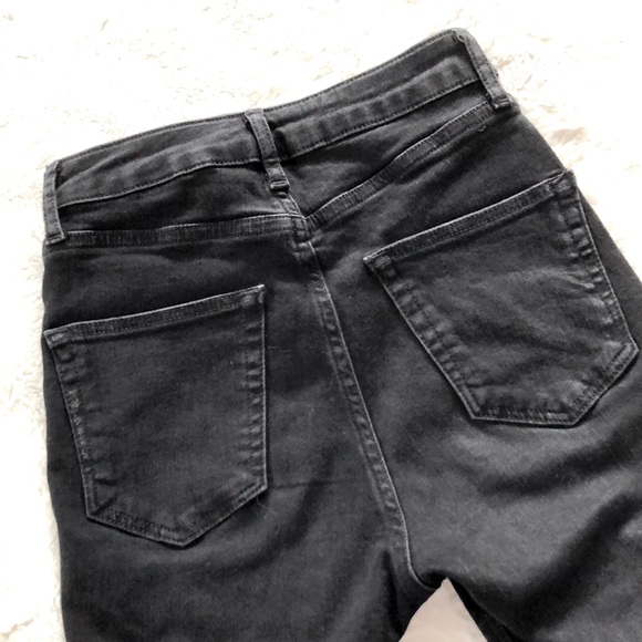 Top shop black skinny jeans with rips - size 25 - Picture 4 of 4